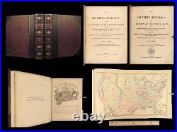 1863 Southern Rebellion CIVIL WAR Confederate SLAVERY Battles Maps Dred Scott 2v