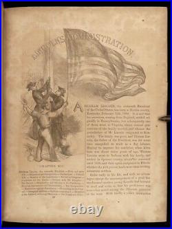 1863 Southern Rebellion CIVIL WAR Confederate SLAVERY Battles Maps Dred Scott 2v