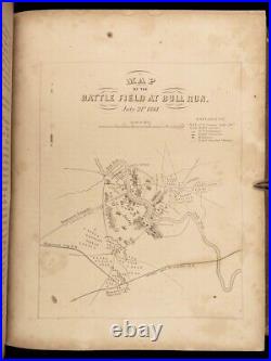 1863 Southern Rebellion CIVIL WAR Confederate SLAVERY Battles Maps Dred Scott 2v