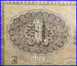 1863 State of North Carolina $1 Dollar Civil War Confederate Banknote