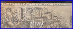 1863 State of North Carolina $1 Dollar Civil War Confederate Banknote