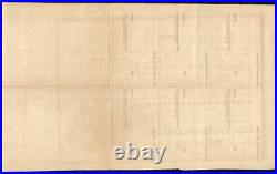 1864 $1,000 Confederate States Non Taxable Certificate CIVIL War Paper Sheet