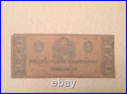 1864 $1 Confederate CIVIL War Currency Clement Clay T 71