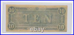 1864 $10 CIVIL War Confederate States America Note Richmond Uncirculated
