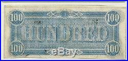 1864 $100 Confederate CIVIL War Currency Note Lucy Pickens Choice Crisp New