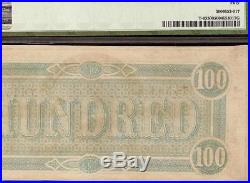1864 $100 Dollar Bill Confederate States Note CIVIL War Paper Money T-65 Pmg 50