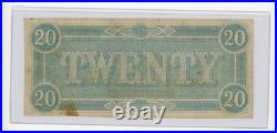 1864 $20 CIVIL War Confederate States America Note Richmond Uncirculated
