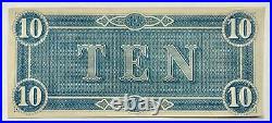 1864 $5 Confederate Note Crisp Uncirculated & Civil War Token Strong Details