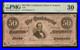 1864 $50 Bill Confederate States Note CIVIL War Money Black & White T-66 Pmg 30