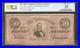 1864 $50 Bill Confederate States Note CIVIL War Money Red Csa Stamp T-66 Pcgs 35