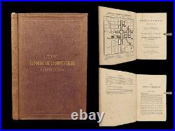 1864 CIVIL WAR Burning of Chambersburg MAP Confederate General McCausland CSA