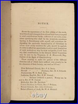 1864 CIVIL WAR Burning of Chambersburg MAP Confederate General McCausland CSA