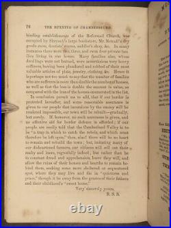 1864 CIVIL WAR Burning of Chambersburg MAP Confederate General McCausland CSA