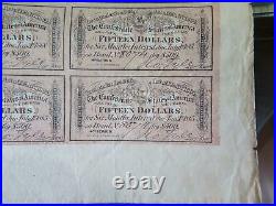 1864 CONFEDERATE STATES OF AMERICA $500 CIVIL WAR BOND With COUPONS 4TH SERIES