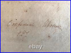 1864 CONFEDERATE STATES OF AMERICA Civil War Bond $500 + 5 coupons FOURTH SERIES