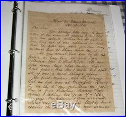 1864 Civil War Letter, Confederate Army, Gen. Rosser's Brigade, AAG William Porter