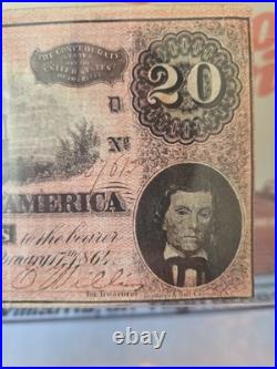 1864 Confederate $20 Note Richmond VA Feb 17 Capitol Scene T-67 Civil War Signed