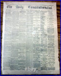 1864 Confederate AUGUSTA Georgia Civil War newspaper w GENERAL NATHAN B FORREST 1864 Confederate AUGUSTA Georgia Civil War newspaper w GENERAL NATHAN B FORREST