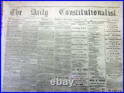 1864 Confederate AUGUSTA Georgia Civil War newspaper w GENERAL NATHAN B FORREST 1864 Confederate AUGUSTA Georgia Civil War newspaper w GENERAL NATHAN B FORREST