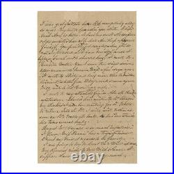 1864 Confederate Civil War Letter 25th Virginia Battle of Hatcher's Run