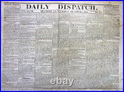 1864 Confederate Civil War newspaper w SHERMAN MARCH THROUGH GEORGIA to SAVANNAH