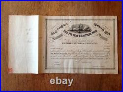 -1864 Confederate States of America 4% Registered Civil War Bond Cr 141