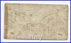 1864 Fort Delaware civil war POW cover confederate mixed franking F821.78