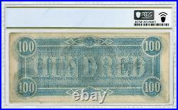 1864 T-65 $100 The Confederate States of America Note CIVIL WAR Era PCGS AU 55