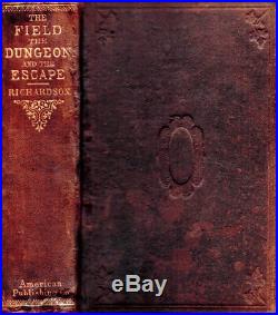 1865 CIVIL War Escape Confederate Prison Captain Feather's Copy Pennsylvania 1st