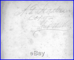 1865 CIVIL War Escape Confederate Prison Captain Feather's Copy Pennsylvania 1st