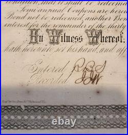1865 Civil War Bond $1000 Confederate States of America CSA Issued April 1893