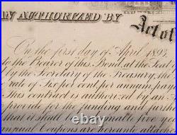 1865 Civil War Bond $1000 Confederate States of America CSA Issued April 1893