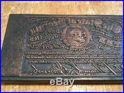 1865 Confederate 10 Dollar Printing Plate, Milledgeville, Ga, Civil War
