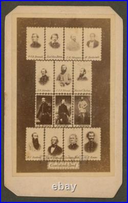 1865 Confederate Dead, Civil War CDV with Stonewall Jackson and JEB Stuart