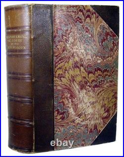 1866 Antique CIVIL War Book Military History Union Confederate Color Plates Map