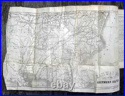 1866 Antique CIVIL War Book Military History Union Confederate Color Plates Map