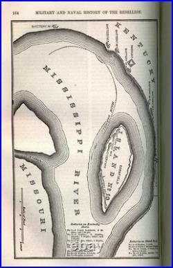1866 Antique CIVIL War Book Military History Union Confederate Color Plates Map