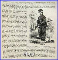1866 CIVIL War Set Illustrated History Union Confederate Military Lincoln Us Csa