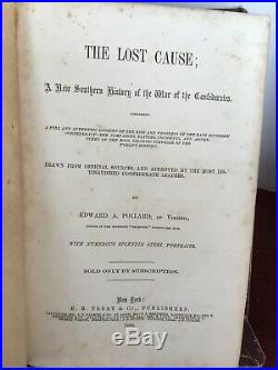 1866 Confederate The Lost Cause Pollard (Civil War White Supremacy) CSA
