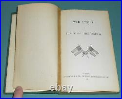 1866 WAR LYRICS SONGS OF THE SOUTH History Civil War Confederate Poetry