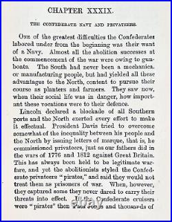 1867 Confederate SOUTHERN HISTORY CIVIL WAR Book DEMOCRAT PARTY army REBEL C. S. A