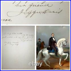 1867 JEFFERSON DAVIS Prison Letter CIVIL WAR Confederate President LINCOLN