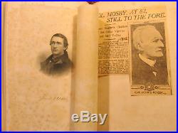 1867 Scott PARTISAN LIFE WITH COL. JOHN S. MOSBY Rare Civil War Book Confederate