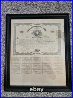 1869 Confederate States Of America Civil War Bond No. 1022