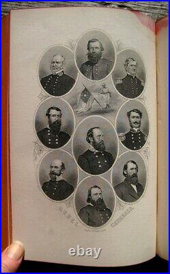 1870 CIVIL War Pictorial Field Book Union Confederate Military Army Navy Us Csa