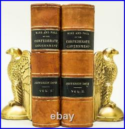 1881 Rise And Fall Of The Confederate Government First Edition Civil War Leather