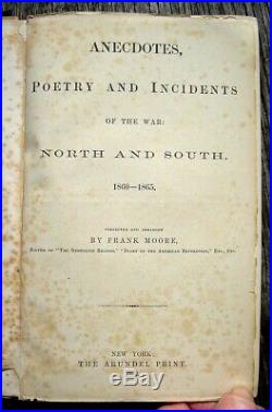 1882 CIVIL War History Military Army Navy Union Confederate Grant Lee Antique Us