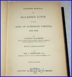 1884 Confederate Army Life Northern Virginia American Civil War Slavery Negro