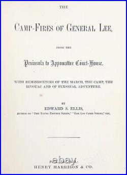 1886 Confederate General ROBERT E LEE History STONEWALL JACKSON Civil War C. S. A