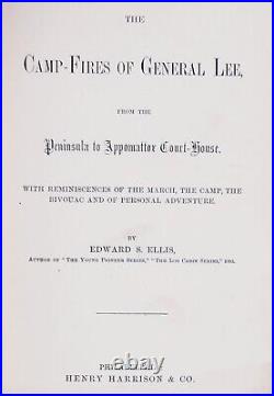 1886 Confederate General ROBERT E LEE History STONEWALL JACKSON Civil War C. S. A